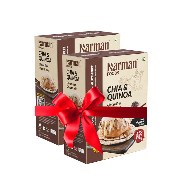 Narman Foods 2x Combo  - Chia & Quinoa Gluten Free Chapati Mix