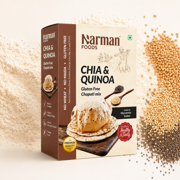 Narman Foods - Chia & Quinoa Gluten Free Chapati Mix