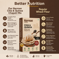 Narman Foods - Chia & Quinoa Gluten Free Chapati Mix